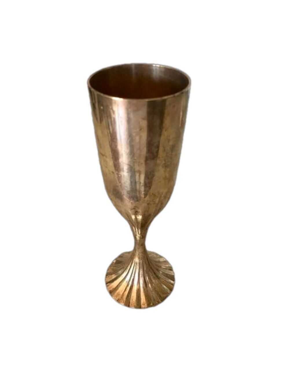 Vintage Godinger silverplate champagne flute heavy plated castlecore aesthetic